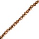 Hematite beads faceted 2mm Copper gold